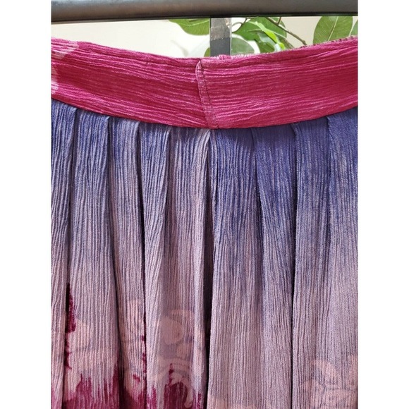 Mina Collection Womens Multicolor Tie Dye 100% Rayon Pull On Harem Pant M - Picture 2 of 13